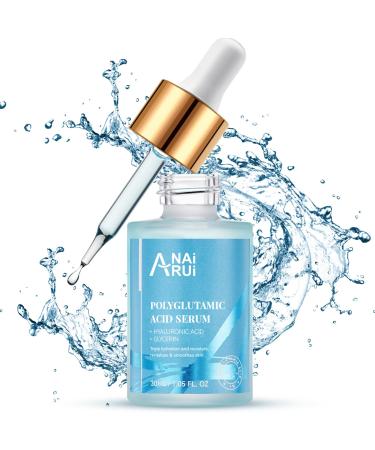 ANAI RUI ANAIRUi Polyglutamic Acid Serum with Niacinamide Hyaluronic Acid and Glycerin for the Face Polyglutamic Acid Serum Deeply Moisturizing and Nourishing Skin 30 ml