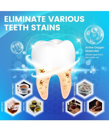 Teeth Whitening Kit: 5D White Strips for Smoking Coffee Stains | 14 Sets, 28pcs | Home Tooth Whitening with Mint Flavored Strips - Buy Online on GoSupps.com