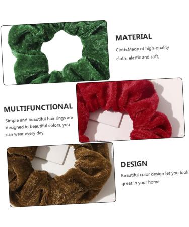 FRCOLOR Christmas Hair Rope Thick Hair Ties Christmas Hair Ties Christmas Hair Bobbles Hair Jewels for Women Curly Hair Ties Decor Women Elastic Hair Ring Miss Ribbon Fabric Girl - Buy Online on GoSupps.com