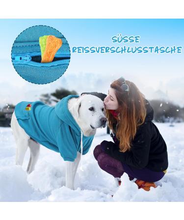 Ranypet 3XL Large Dog Hooded Sweater Set - Soft Cotton Pet Hoodie & Zipper Bag for Autumn/Winter Fashion - Buy Online on GoSupps.com