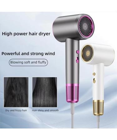 Numoya Hair Dryer Numoya Jetspeed Hair Dryer Numoya Jet Speed Hair Dryer Blow Dryer with Diffuser for Curly Hair Portable Low Noise Blow Dryer for Home Travel Salon(White) - Buy Online on GoSupps.com