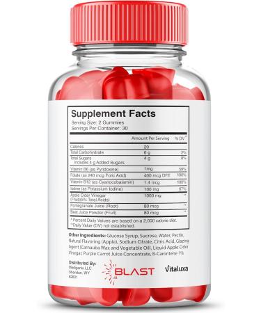 Blast Keto ACV Gummies KetoBlast Keto+ACV Advanced Vitamin Supplement Max Strength 1000MG Premium Management Support Formula KetoBlast KetoACV Gomitas All Natural Ingredients Energy (60 Ct) - Buy Online on GoSupps.com