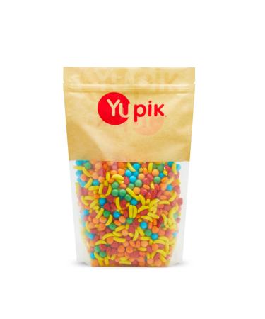 Yupik Mini Fruit Shaped Pressed Candies 1 kg Kosher Nitwitz Candy Multicolored Fruity Flavors Candy Machine Refills Fun & Nostalgic Delicious Snacks Ideal for Gifting Halloween & Holidays 1 kg (Pack of 1)