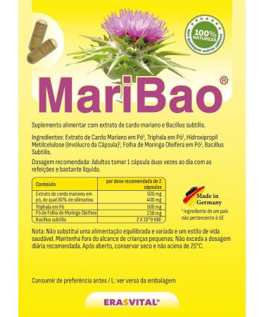 Liver Treatment 60 Capsules with Milk Thistle Extract Triphala and Bacillus Sutbtilis. Vegan. Pure Active Ingredients Without additives. - Buy Online on GoSupps.com