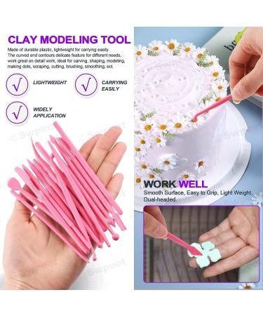 Swpeet 122Pcs Rose Gold Clay Extruder Gun and Fondant Cake Mold Set for DIY Craft and Cake Decorating Polymer Clay Cutters Kit with Cookie Plunger Cutter Tool - Buy Online on GoSupps.com