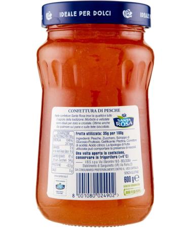  Santa Rosa Santa Rosa - Peach jam - 6 pieces of 600g 3600g  - Buy Online on GoSupps.com