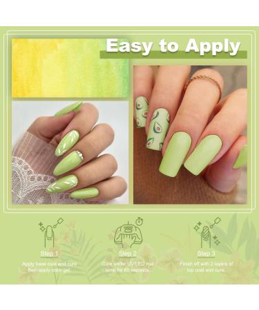 Lavender Violets 15ml Gel Nail Polish in Spring Light Green | Soak Off UV LED Lamp Cure | Manicure & Pedicure with Fructus Apple A0252 - Buy Online on GoSupps.com