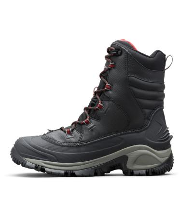 Columbia Men's Bugaboot III Snow Boot 15 Wide Black/Bright Red