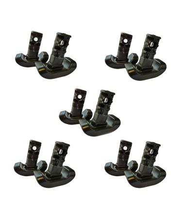 Stander Replacement Ski Glides, Compatible with The EZ Fold-N-Go Walker and The Able Life Space Saver Walker, Black, 5-Pack 5 Pack