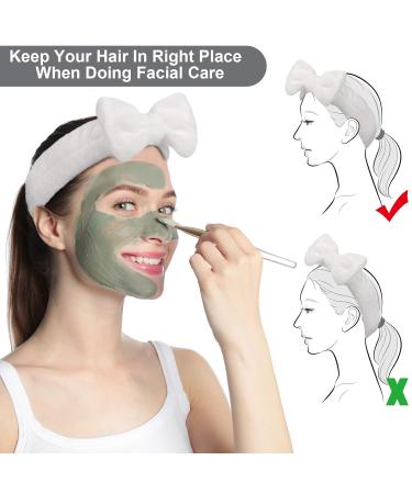 Willbond 3-Piece Bowknot Hair Bands - Fleece Cosmetic Hair Wraps for Women & Girls | Shower & Sport Use - Buy Online on GoSupps.com