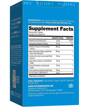 PERFORMIX SST Support Define Non-Simulant Diuretic - 60 Veggie Capsules - Buy Online on GoSupps.com