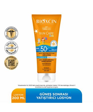BIOXCIN Sun Care Very High Protection Children's Sunscreen 100% Botanical Active 50 SPF 200 ml - Buy Online on GoSupps.com
