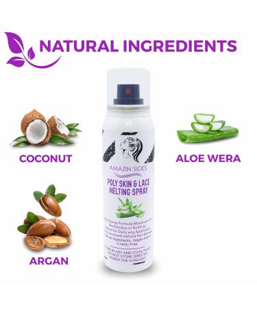 Melting Spray for Lace Wigs 3.4 FL oz. Long Lasting & Strong Hold Lace Melting Spray for Wigs with Ear Protector Band & Comb Waterproof & Fast Dry Lace Melting Spray for Glueless Wigs - Buy Online on GoSupps.com