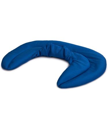 Buy Gentian Blue Neck Horns with Stand-Up Collar | Organic Fabric Cherry Core Warming Pillow - Comfortable Neck Warmer - Buy Online on GoSupps.com