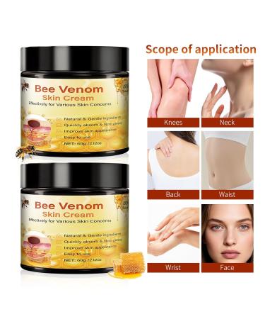Bee Venom Comprehensive Cream - 2025 Professional Bee Venom Skin Treatmant Cream for Face and Body Hydrating Natural Skin Restoration Moisturizer for Women Men (2 Bottle) yellow - Buy Online on GoSupps.com