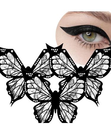 GeRRiT Butterfly stencil for eyeliner - Butterfly makeup stencil - To create a winged effect - Eyeliner applicator