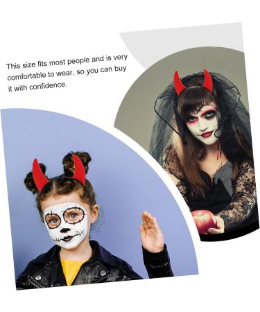 ABOOFAN Horn Headband Halloween Headbands for Women Halloween Horns Headband Cow Horn Headdress Devil Costume for Women Ladies Devil Costume Devil Cosplay Costume Plastic Props Photo Child - Buy Online on GoSupps.com