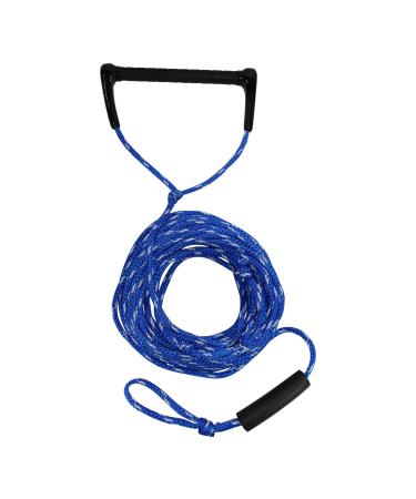 SGT KNOTS Heavy-Duty Water Ski Rope with Floating Handle - Lightweight Watersports Rope for Wake Board Tow, Towing Tubes & More (3/8" x 75ft, BlueWhite) Blue White 3/8" x 75ft
