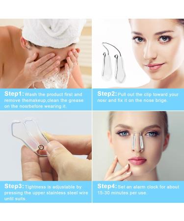 FERNIDA Silicone Nose Shaper Lifter - Nose Bridge Straightener & Slimmer for Wide Noses - Clear - Buy Online on GoSupps.com