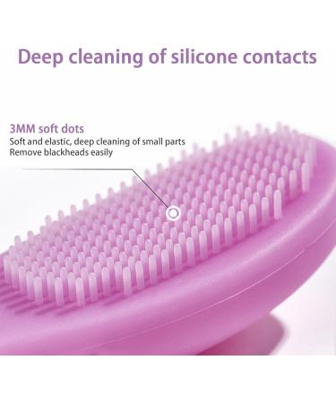 Facial Scrubber for Face | Handheld Finger Gentle Facial Scrubber | Space Saving Face Wash Brush for Travel Soft Face Cleansing Brush for Cleansing Shakven Rolan Purple - Buy Online on GoSupps.com