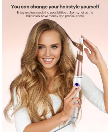 CkeyiN Professional Ceramic Hair Curling Wand 25-32MM - Adjustable Temperature - LCD Screen - Glove Included - Buy Online on GoSupps.com