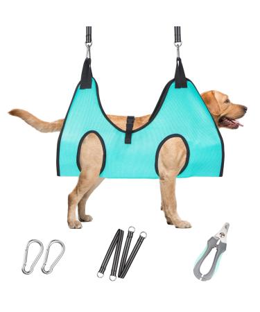 ATESON Dog Cat Grooming Hammock - Upgrade Pet Grooming Harness for Nail Trimming, Dog Sling for Nail Clipping, Dog Hanging Holder Hanger for Cutting Nail with Nail Clippers XL for X-Large Dogs 80LB