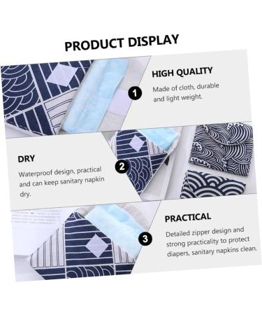 Lurrose 3-Piece Storage Bag Set for Women's Breastfeeding Inserts - High Capacity Organizer in Various Colors (14x12cm) - Buy Online on GoSupps.com