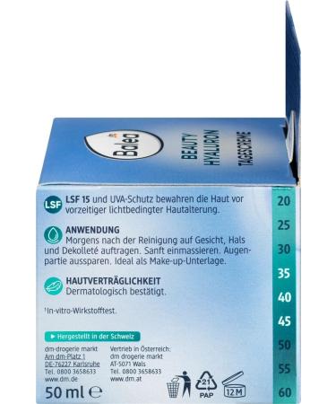  Hormocenta Beauty Effect Day Cream 50 ml Plumping Effect with Hyaluronic Acid SPF 15 - Buy Online on GoSupps.com