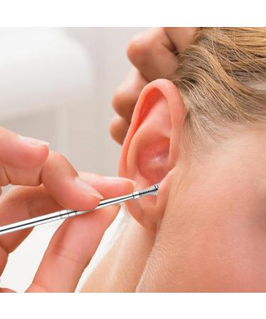Stainless Steel Ear Pick Kit - Wax Removal Kit | Earpick Ear Cleaning Kit |Ear Wax Ergonomic Removal Tool | Wear-Resistant Ear Cleaning Tool Safe Ear Wax Pick Set for Adults Children Black - Buy Online on GoSupps.com