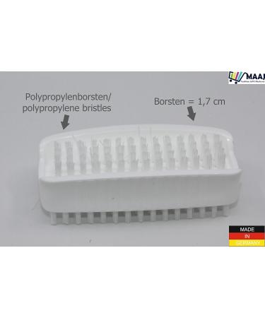 MAAJ Double-Sided Nail Brush with Wall Holder Vegan Plastic Hand Brush Made in Germany | International Shipping Available - Buy Online on GoSupps.com