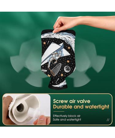 Space Hot Water Bottle with Plush Cover - Hand Warmer for Adults & Children | 26.5x15.3 cm - International Shipping Available - Buy Online on GoSupps.com