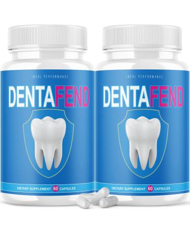 IDEAL PERFORMANCE (2 Pack) Dentafend for Teeth Supplement Dentafend Pill for Teeth (120 Capsules)