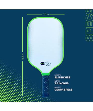 PCKL Premium Pickleball Paddle Racket | USA Pickleball Approved | Fiberglass or Graphite Carbon Face | Large Sweet Spot | Honeycomb Core Pro Series - Buy Online on GoSupps.com