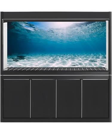 MIRRORANG 61x30cm Durable Vinyl Undersea Ocean Floor Aquarium Background Tropical Tank Background 61x30cm style 4 - Buy Online on GoSupps.com