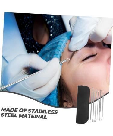 MAGICLULU 1 Set Blackhead Removal Tool Professional Needle Portable Remover Stainless Steel Blackhead Accessory Household Remover Stainless Blackhead Tool Daily Use Needle - Buy Online on GoSupps.com