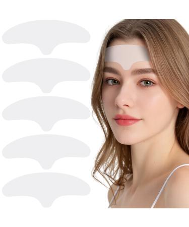 Floverkity 5 PCS Silicone Forehead Wrinkle Patches Reusable Anti-Aging Pads for Smoother Firmer Skin