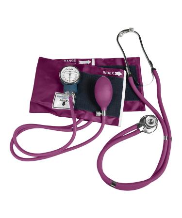 Lumiscope Professional Blood Pressure Kit - Stethoscope & Manual BP Cuff - Orchid - Buy Online on GoSupps.com