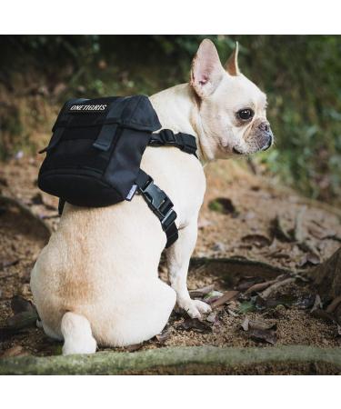 OneTigris Eureka Dog Backpack for Small Dogs - Lightweight Black XS with Poop Bag Dispenser | Ideal for Daily Hiking - International Shipping Available - Buy Online on GoSupps.com