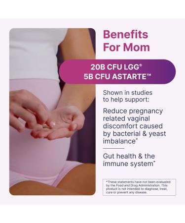 Microbiome Labs Pregnancy Support - Prenatal & Postpartum Probiotics for Women - Probiotic Supplements to Support Gut Health & A Balanced Vaginal Microbiome Through Breastfeeding (30 Capsules) - Buy Online on GoSupps.com