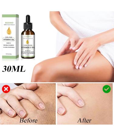 LXYNALI Vitamin E oil 60 ml 100 natural vitamin E for skin care and antiaging vitamin E oil for cosmetics against all types of wrinkles face nails and hair - Buy Online on GoSupps.com