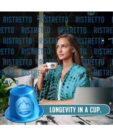 La Natura Lifestyle 120x Ristretto coffee capsules compatible with Nespresso capsule machines | made of aluminium | 100% recyclable - Buy Online on GoSupps.com