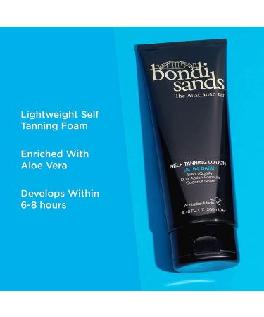 Bondi Sands Ultra Dark Self Tanning Lotion | Moisturizing Quick Drying Formula for a Long Lasting Bronzed Glow | 6.76 oz/200 mL - Buy Online on GoSupps.com