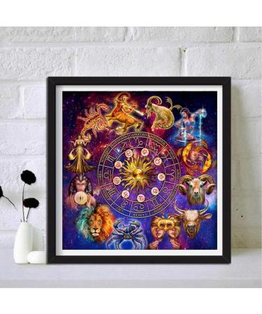 Constellation Aquarius Diamond Painting Kit - DIY Full Drill Zodiac Sign Embroidery Mosaic for Home Decor and Gifts - Buy Online on GoSupps.com
