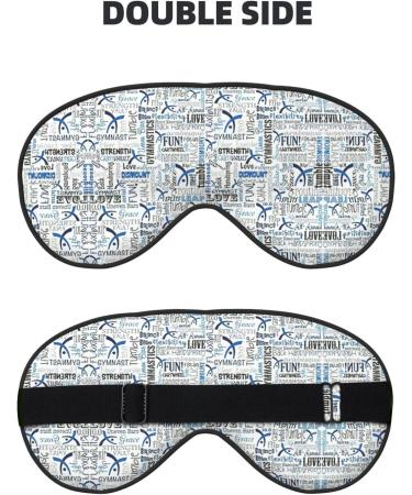 Shop Gymnastics Blue Soft Sleep Eye Mask - Breathable Eye Patch for Women | Perfect Travel & Relaxation Accessory - Buy Online on GoSupps.com