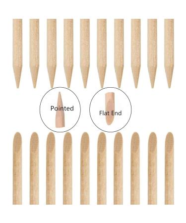 200 Rosewood Manicure Sticks | Professional Nail Care Tools | Orange Wood Nail Shaping Sticks - Buy Online on GoSupps.com