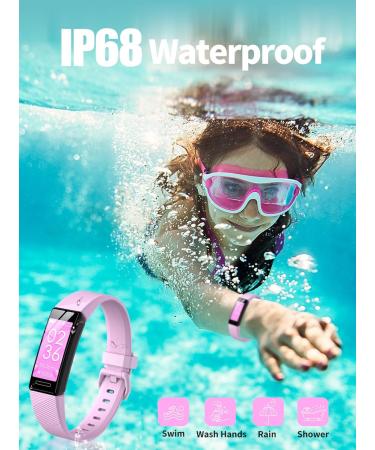 Shop Digehot Fitness Bracelet for Kids | Heart Rate & Sleep Monitor | 11 Sports Modes Activity Tracker - Green & Pink - Buy Online on GoSupps.com