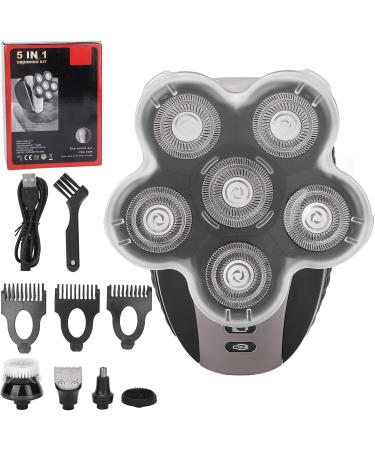 Electric Head Shaver - Ergonomic 5-in-1 Grooming Kit & Cleaning Brush for Home Use | International Shipping - Buy Online on GoSupps.com