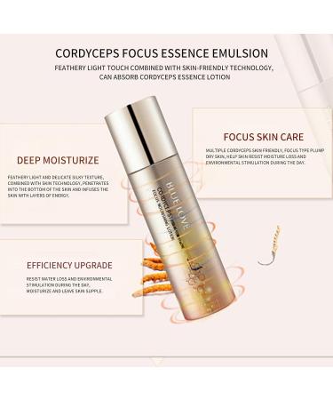 BLUE LOVE Cordyceps Focus Essence Lotion Hydrating Anti-Aging Moisturizer for Women & Men Lightweight Daily Face Lotion for All Skin Types - Buy Online on GoSupps.com