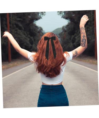 FRCOLOR Bow Hairpin Ribbon Hair Claw Clip Hair Snap Clips Hair Holder Hair Clip Headgear Bow Barrettes Hair Bows for Women Hair Accessory Bow Hair Pin Long Hair Bows Hair Barrettes Cloth - Buy Online on GoSupps.com