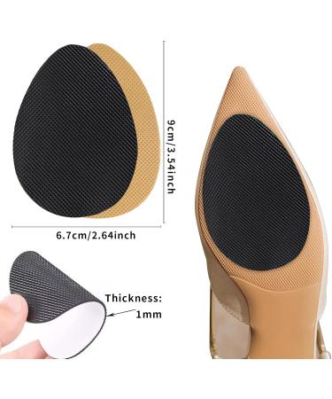 Self-Adhesive Anti-Slip Shoe Grips | Silicone Sole Protectors - 3 Pairs Beige | Perfect for Ultimate Footwear Traction - Buy Online on GoSupps.com